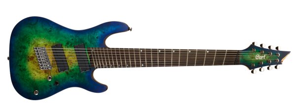 CORT KX508MS II MBB ELEKTRO GİTAR, MARIANA BLUE BURST, 8 TELLİ
