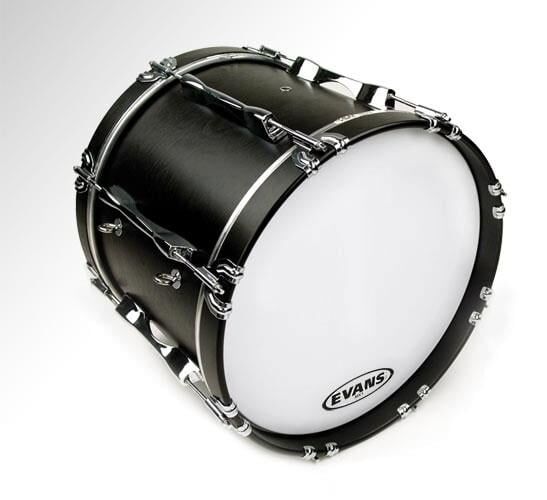 EVANS BD28MS1W 28'' DERİ MARCHING BEYAZ TEK KAT (10 MİL)