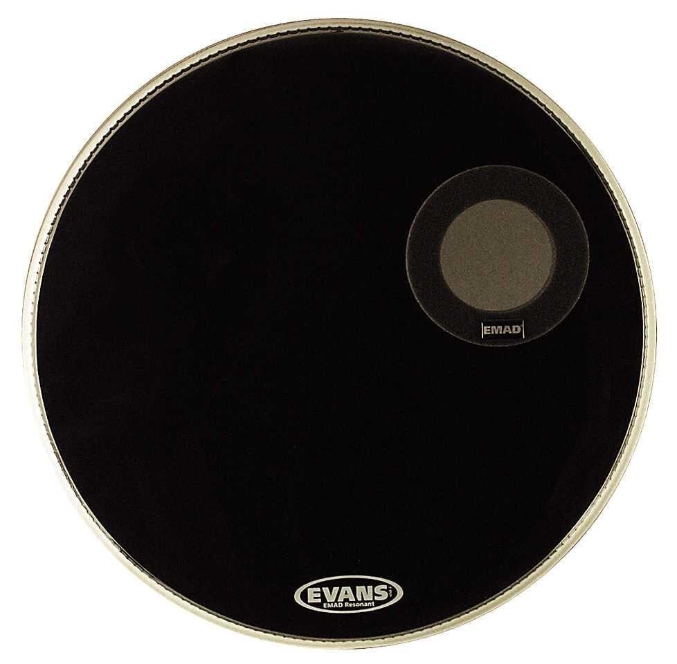 EVANS BD24REMAD 24'' DERİ RESONANT KİCK SİYAH ÖN SÜNGERLİ