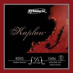 DADDARIO KS512 CELLO TEK TEL, KAPLAN, 4/4, MEDIUM