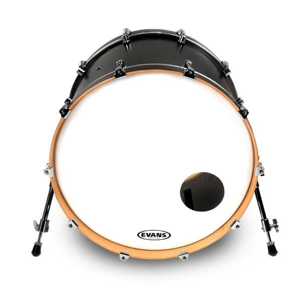 EVANS BD22RSW 22'' DERİ RESONAT SMOOTH KİCK BEYAZ ÖN DELİKLİ TEK KAT