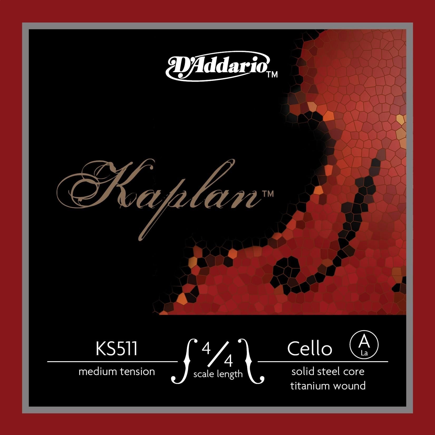 DADDARIO KS511 CELLO TEK TEL, KAPLAN, 4/4, MEDIUM
