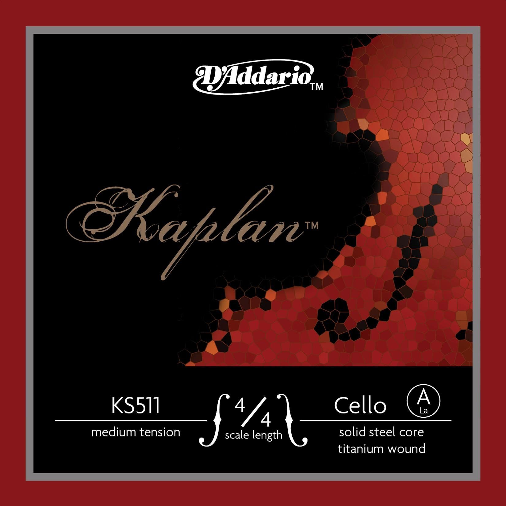 DADDARIO KS511 CELLO TEK TEL, KAPLAN, 4/4, MEDIUM