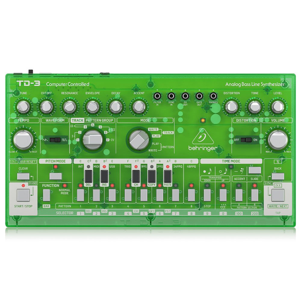 BEHRINGER TD-3-LM Analog Bass Line Synthesizer (Yeşil)