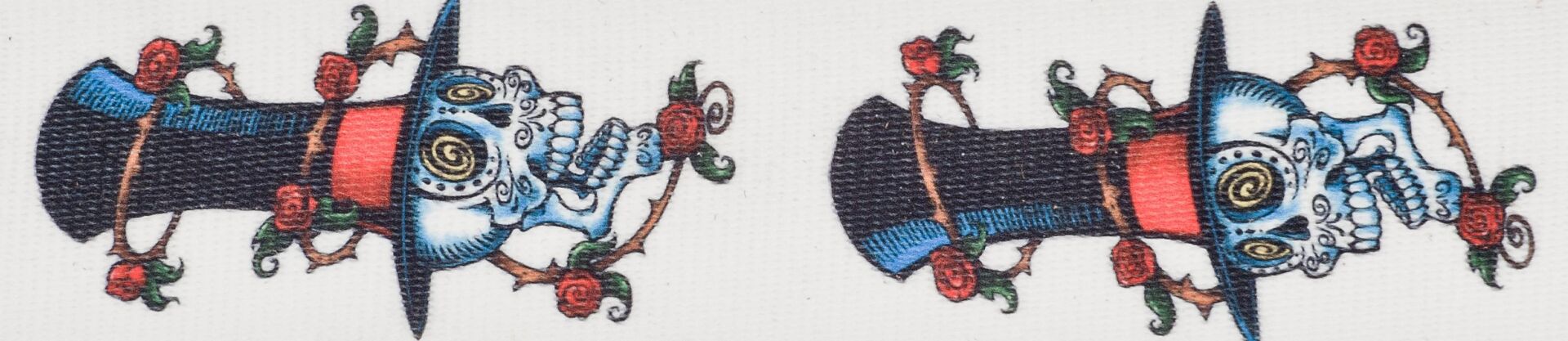 PLANETWAVES 50S04 GİTAR ASKISI, 50MM, STOKED SKULL