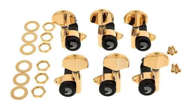 PLANETWAVES PWAT333L ELEKTRO GİTAR KULAĞI, 3+3, GOLD