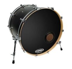 EVANS BD20REMAD 20'' DERİ RESONANT KİCK SİYAH ÖN SÜNGERLİ DELİKLİ TEK KAT