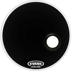 EVANS BD20REMAD 20'' DERİ RESONANT KİCK SİYAH ÖN SÜNGERLİ DELİKLİ TEK KAT