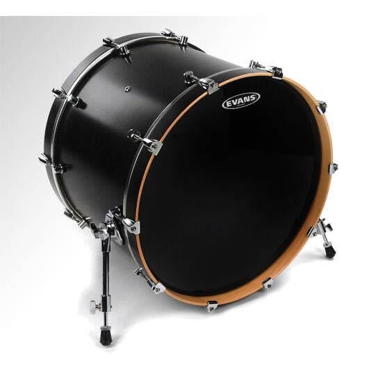 EVANS BD20RBG 20'' DERİ RESONANT SİYAH CLEAR KİCK ÖN DELİKSİZ TEK KAT