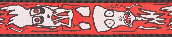 PLANETWAVES 50JS02 GİTAR ASKISI, DOKUMA, JOE SATRIANI ALEVLİ