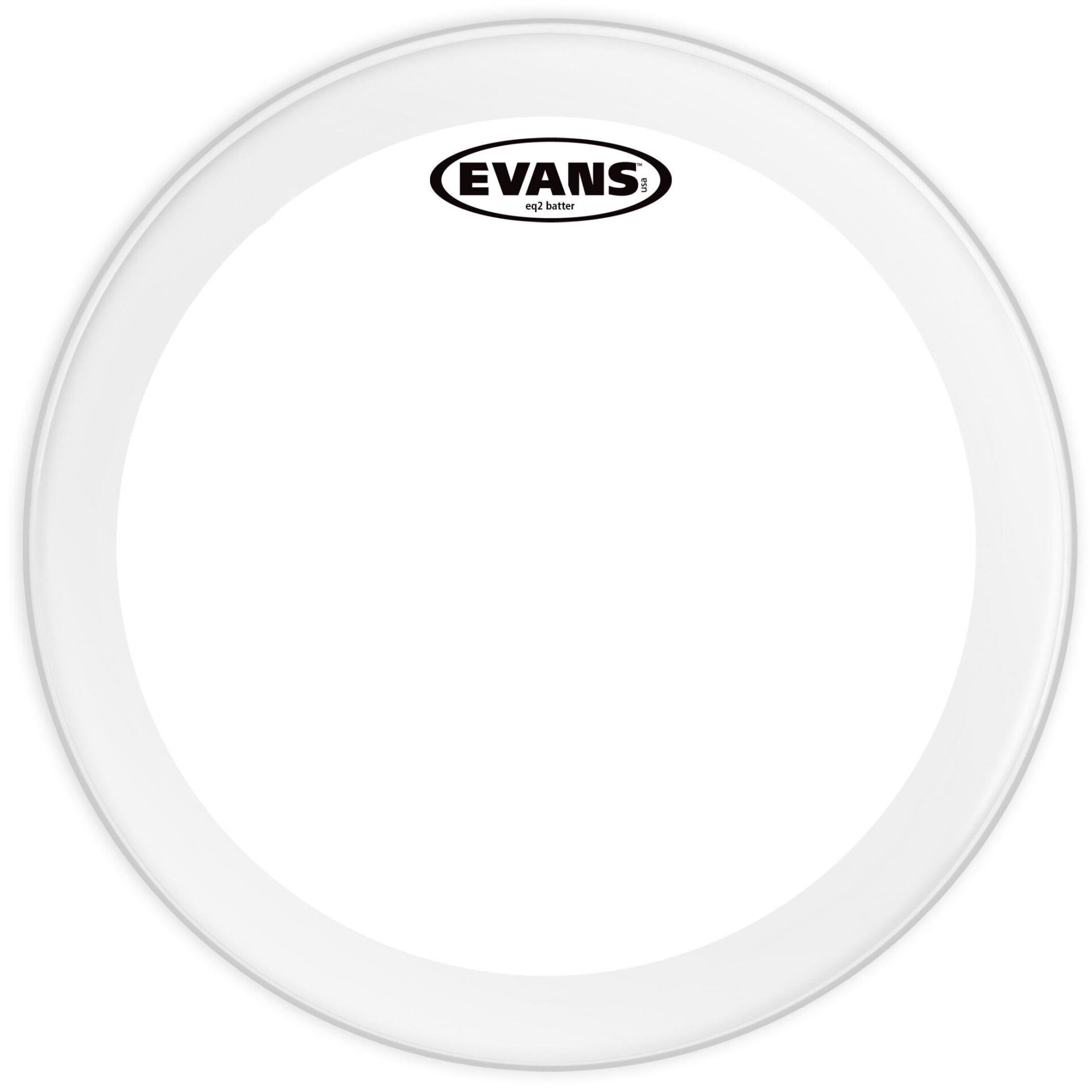 EVANS BD20GB2 20'' DERİ KİCK CLEAR RİNGLİ-DELİKLİ ÇİFT KAT (16 MİL)