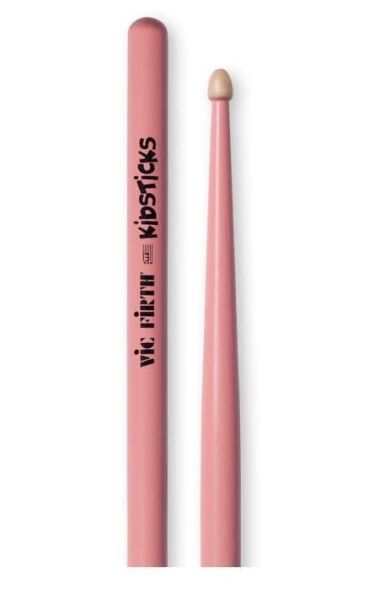 VICFIRTH KIDSPINK BAGET KIDSTICK PEMBE, HICKORY, 0.520''x13'' ,