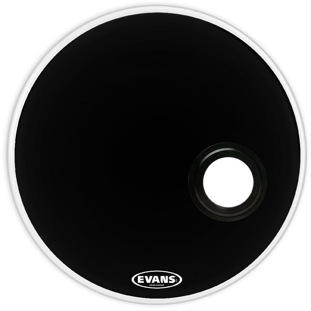 EVANS BD18REMAD 18'' DERİ RESONANT SİYAH KİCK ÖN SÜNGERLİ DELİKLİ