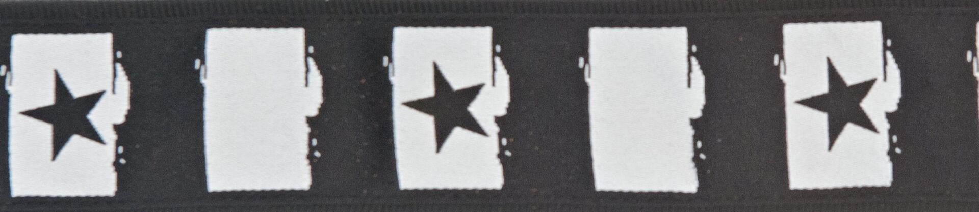 PLANETWAVES 50C01 GİTAR ASKISI, DOKUMA, YILDIZ-SİYAH BEYAZ ROCK STAR