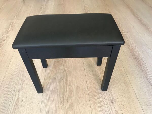 CREMONIA PTCBK 50 CM PİYANO TABURESİ, SİYAH, SANDIKLI