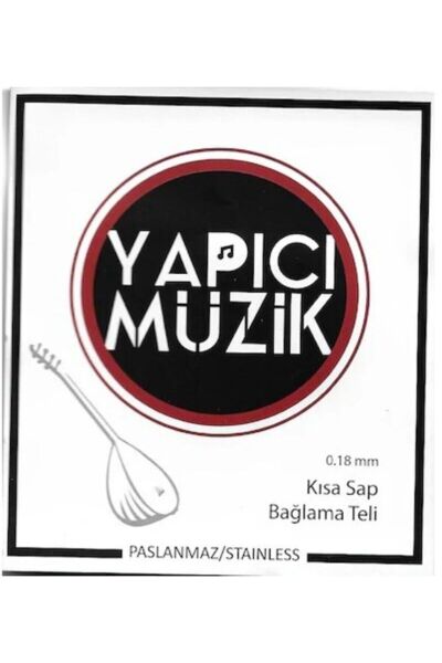 Kisa Sap Baglama Tel 0,18 - 5 Adet Tezene