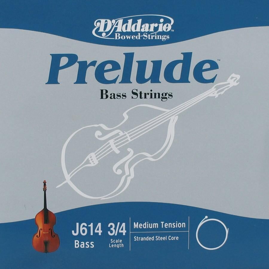 DADDARIO J614 KONTRABAS TEK TEL, 3/4, PRELUDE, E-(Mİ), MEDIUM