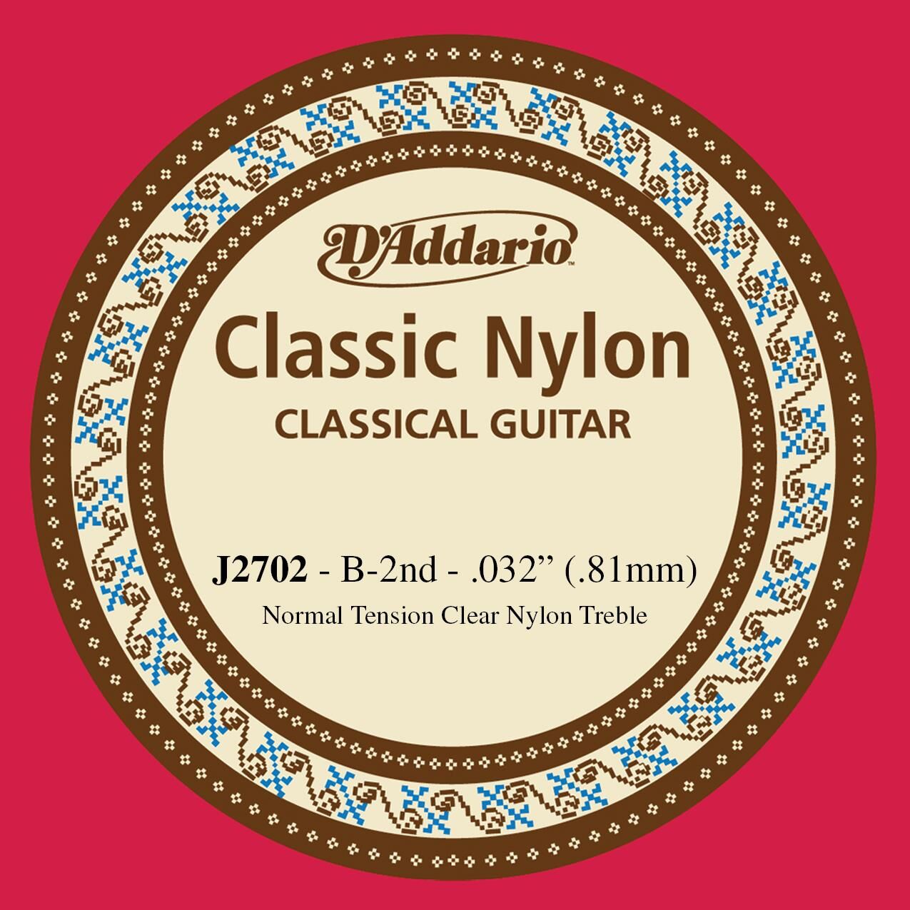 DADDARIO J2702 KLASİK TEK TEL, NAYLON, B-(Sİ), NORMAL