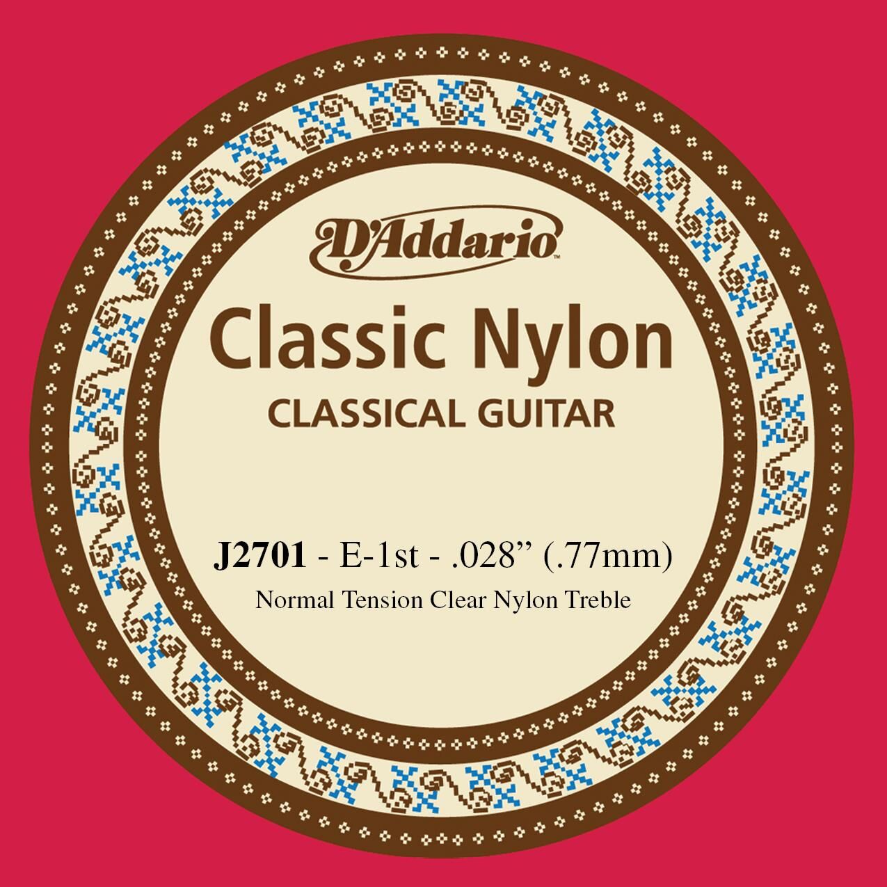 DADDARIO J2701 KLASİK TEK TEL, NAYLON, E-(Mİ), NORMAL