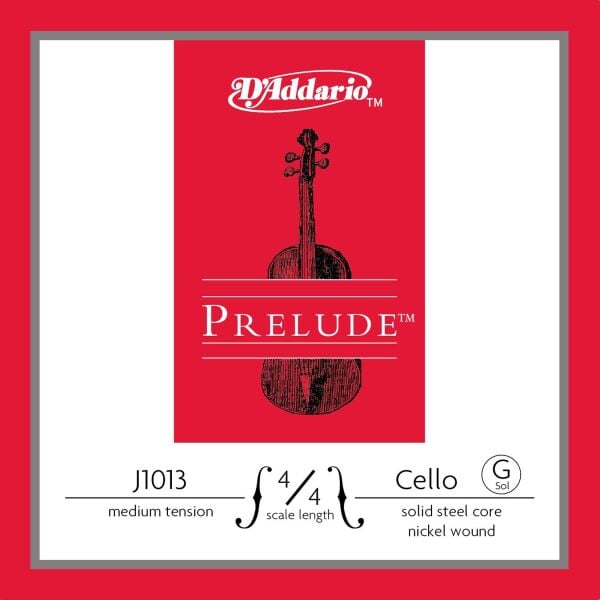 DADDARIO J1013 CELLO TEK TEL, PRELUDE, G-(SOL), 4/4, MEDIUM