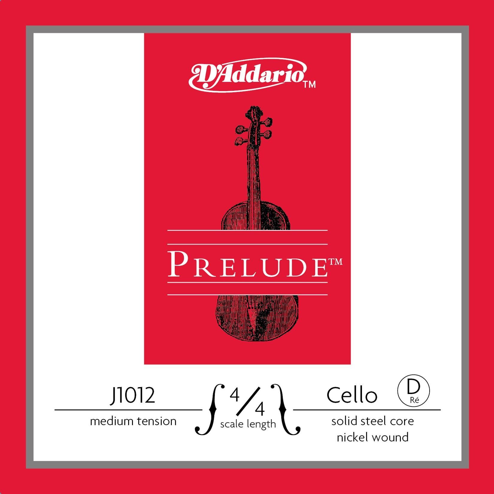 DADDARIO J1012 CELLO TEK TEL, PRELUDE, D-(RE), 4/4, MEDIUM