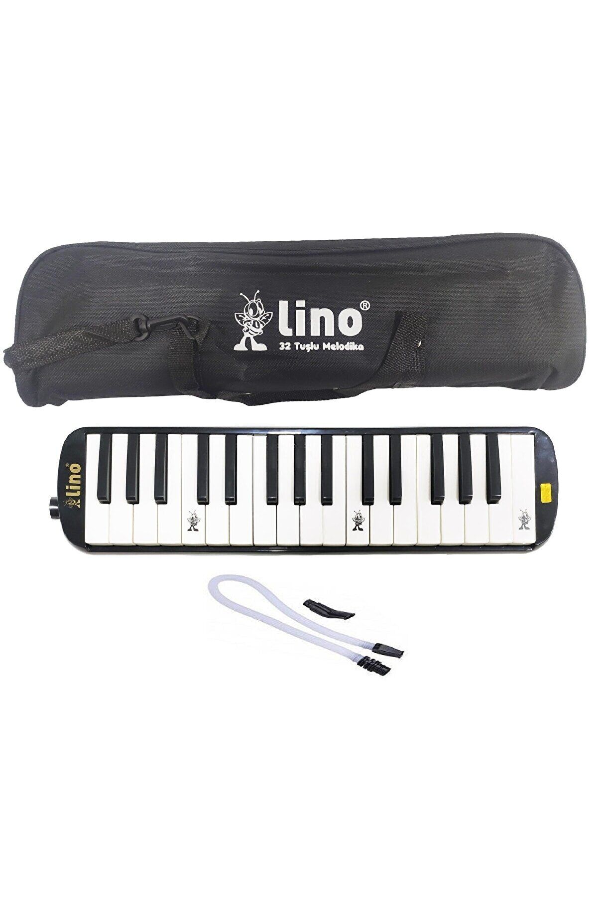 Lino 32 Tuşlu Melodika Bez Çantalı Siyah Renk