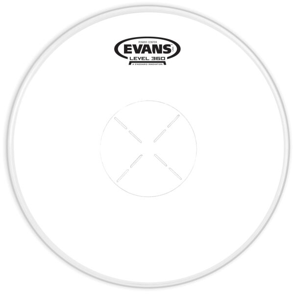 EVANS B14G1D 14'' DERİ POWER CENTER TRAMPET KUMLU BEYAZ DOTLU
