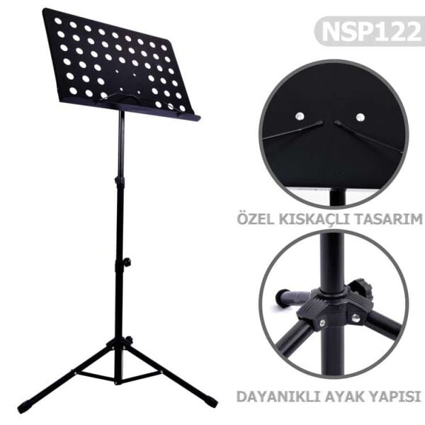 Nota Sehpası Profesyonel Metal (NSP122)