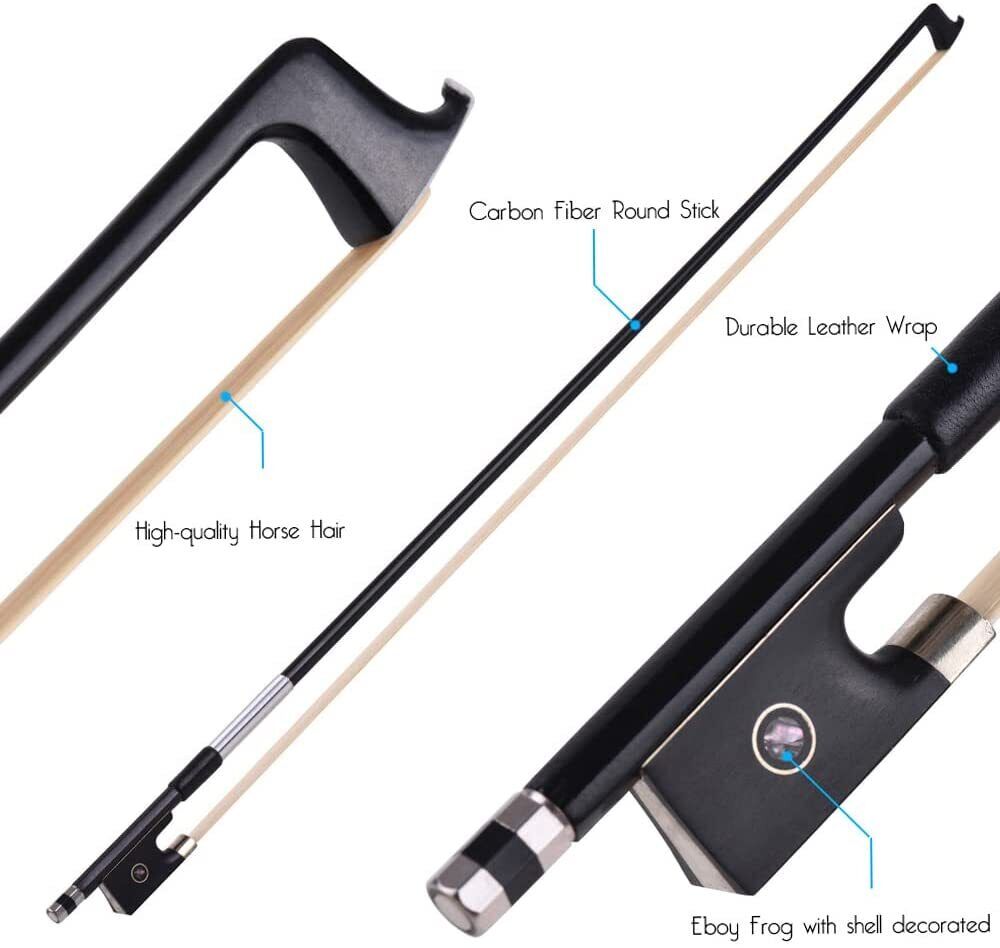 Karbon Fiber Profesyonel Tam Boy Keman Yayı - 4/4 Carbon Arşe