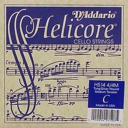 DADDARIO H514 CELLO TEK TEL, HELICORE, 4/4, C-(DO), MEDIUM