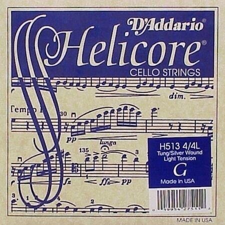 DADDARIO H513 CELLO TEK TEL, HELICORE, 4/4, G-(SOL), MEDIUM
