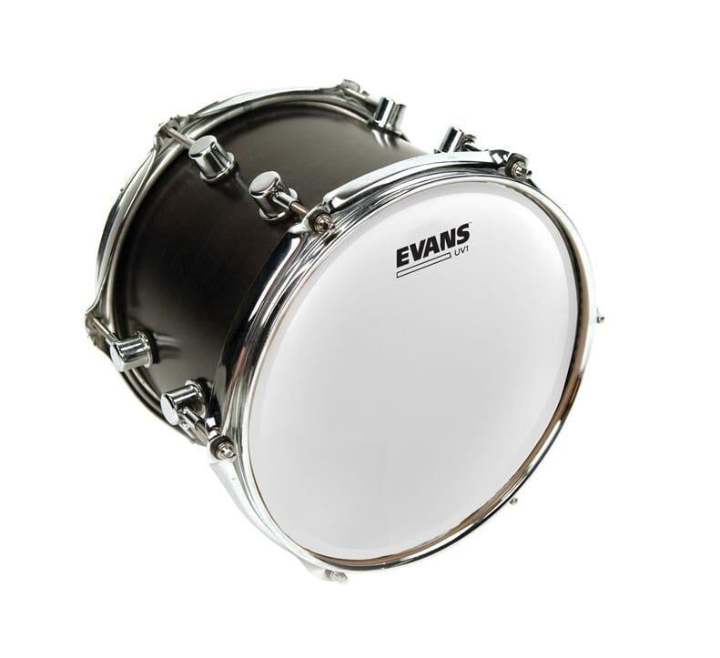 EVANS B08UV1 8'' DERİ TOM VE TRAMPET KUMLU BEYAZ TEK KAT