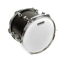 EVANS B08UV1 8'' DERİ TOM VE TRAMPET KUMLU BEYAZ TEK KAT