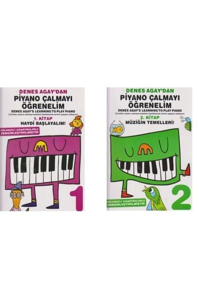 Denes Agay 'dan Piyano Çalmayı Öğrenelim 1. Kitap ve 2. Kitap (SET)