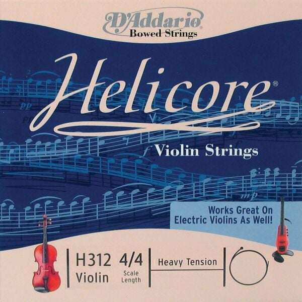 DADDARIO H312H KEMAN TEK TEL, HELICORE, 4/4, A-(LA), HEAVY