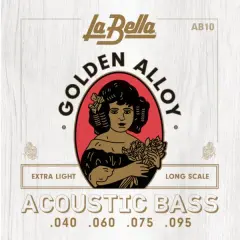 La Bella Golden Alloy Akustik Bas Gitar Teli (040-095)