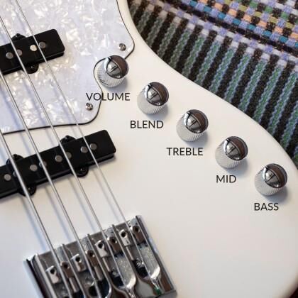 CORT NJS4BK BASS GİTAR, 4 TELLİ, ÇANTALI, SİYAH