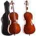 Çello (Viyolonsel) Dominguez 3/4 Gül Aksamlı Parlak DCR34CRP1