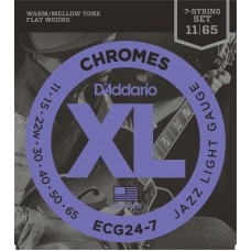 ELEKTRO GİTAR TELİ, 7 TELLİ, CHROMES, 11-65, JAZZ L