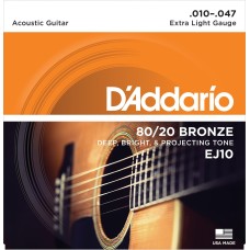 AKUSTİK GİTAR TEL SETİ, 80/20 BRONZE, EXTRA LIGHT G