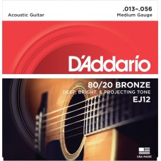 AKUSTİK GİTAR TEL SETİ, 80/20 BRONZE, MEDIUM GAUGE,