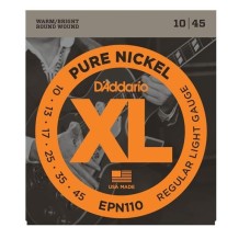 ELEKTRO GİTAR TEL SETİ, XL, 10-45, PURE NICKEL, REG