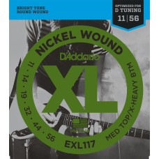 ELEKTRO GİTAR TEL SETİ, XL, 11-56, OPTIMIZED FOR D-