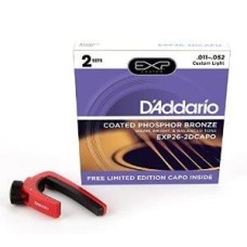 (2 SET) AKUSTİK GİTAR TEL SETİ, 11-52, COATED PHOSP