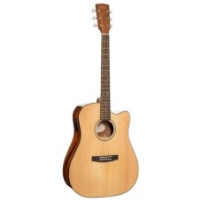 ELEKTRO AKUSTİK GİTAR, CUTAWAY, NATUREL, MASİF