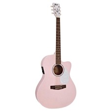 ELEKTRO AKUSTİK GİTAR, PASTEL PINK OPEN PORE