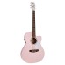 ELEKTRO AKUSTİK GİTAR, PASTEL PINK OPEN PORE