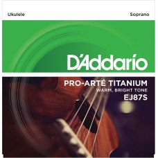 UKULELE TEL SETİ, SOPRANO, TITANIUM, WARM BRIGHT TO