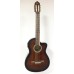 ELEKTRO KLASİK GİTAR, CUTAWAY, 4/4, KAHVE SUNBURST