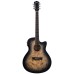 Washburn Deep Forest Burl Ace Black Fade Elektro Akustik Gitar